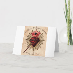 Heart of Jesus (small) Holiday Card