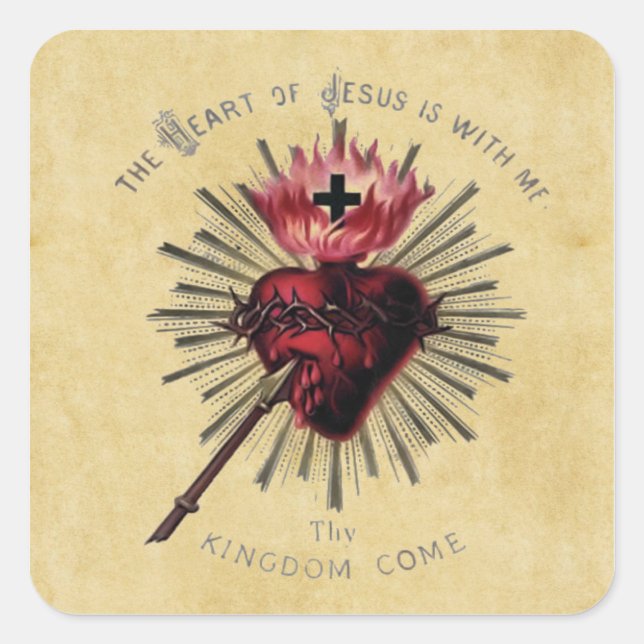 Heart Of Jesus Sticker (Front)