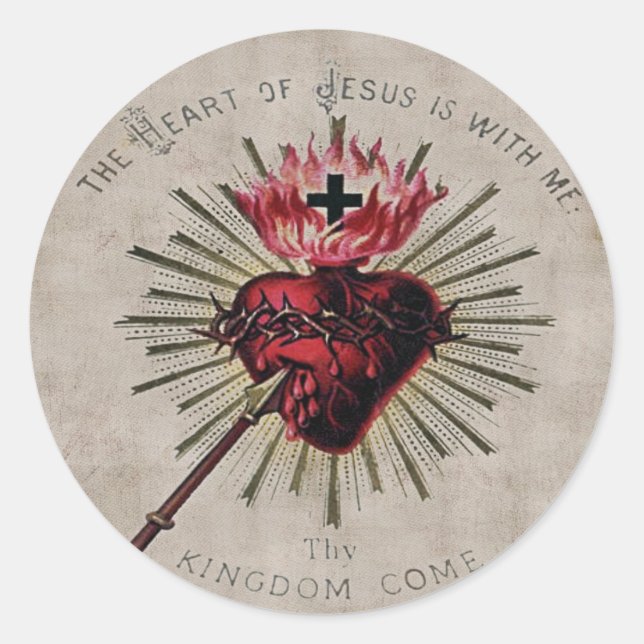Heart Of Jesus Sticker (Front)