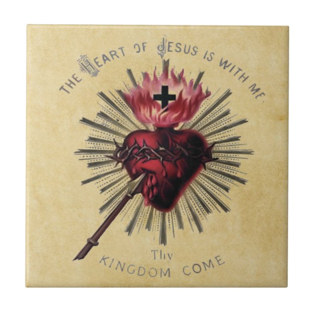 Heart Of Jesus Tile (Front)