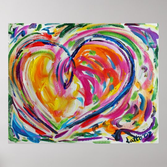 Heart of Joy Painting Art Poster Prints