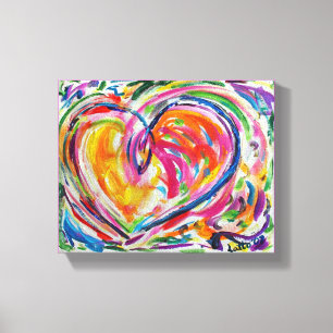 Heart of Joy Painting Canvas Art Print