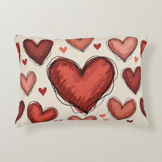 heart of love decorative cushion (Front)
