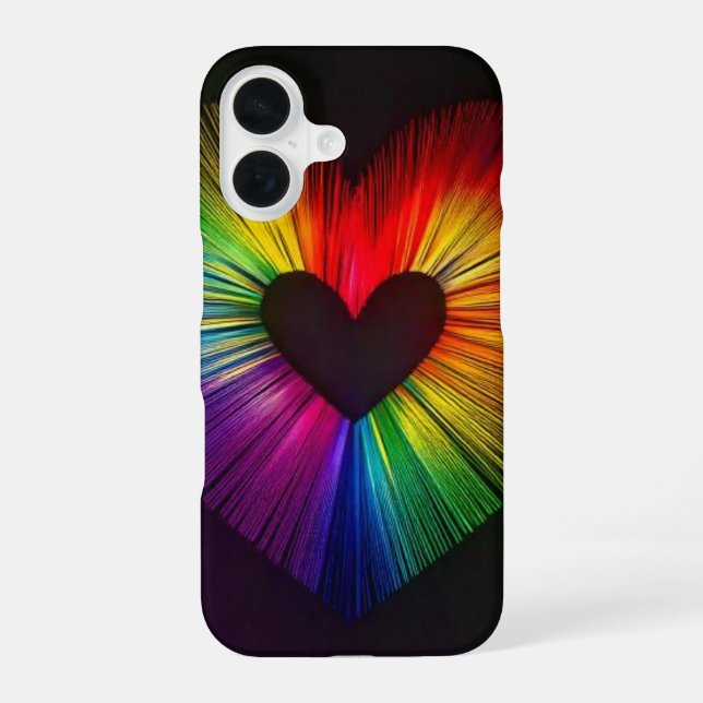 Heart of love iPhone 16 case (Back)
