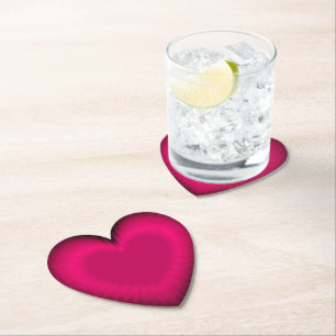 Heart of love paper coaster