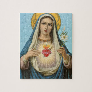 Heart of Mary Our Lady Holy Maria Mother of God Jigsaw Puzzle