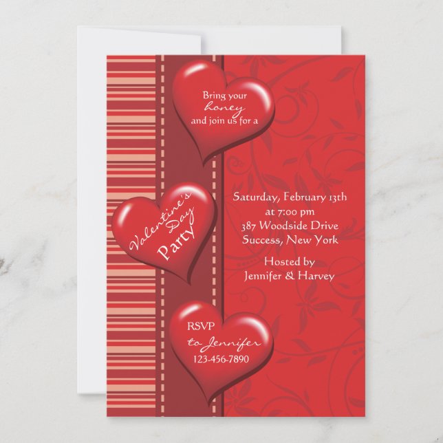 Heart of Mine Valentine's Day Party Invitation (Front)