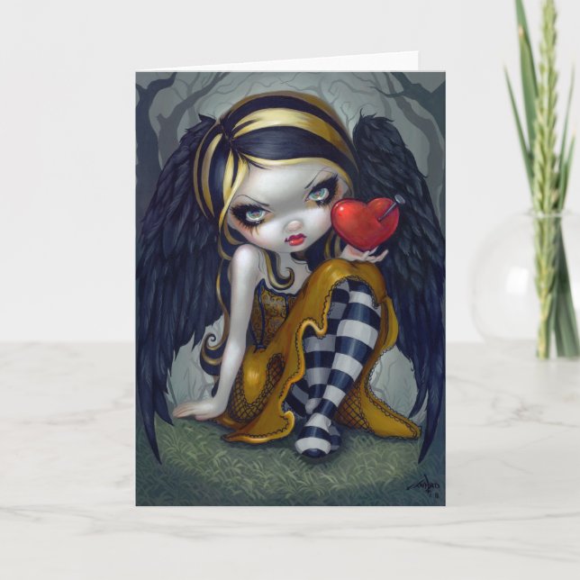 "Heart of Nails" Greeting Card (Front)