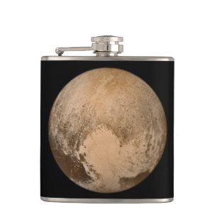 Heart of Pluto Starry Sky Hip Flask
