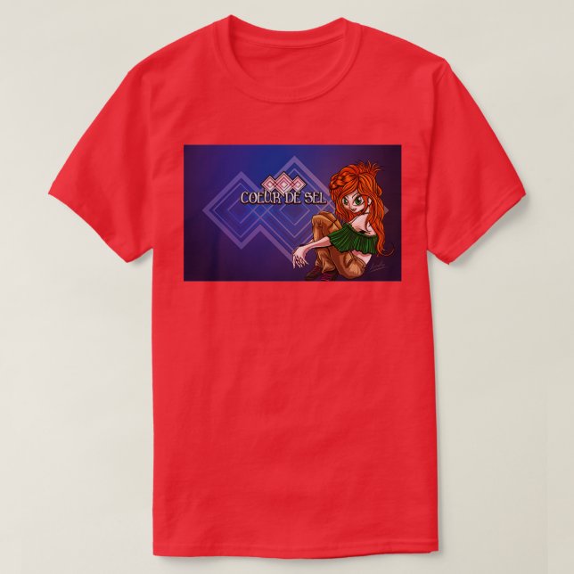 Heart of Salt Seated Gaane Illustration T-Shirt (Design Front)