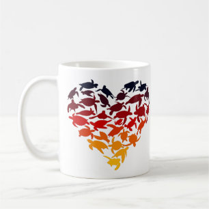 Heart of Sea Turtles Turtle Lover Colourful Sea Coffee Mug