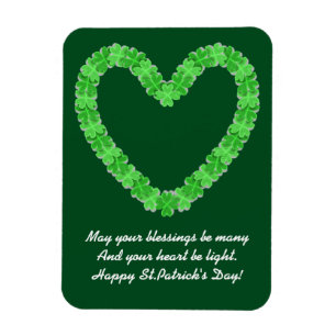 Heart Of Shamrocks Magnet