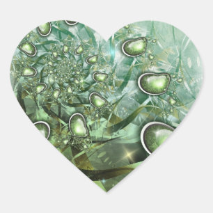 heart of spring heart sticker