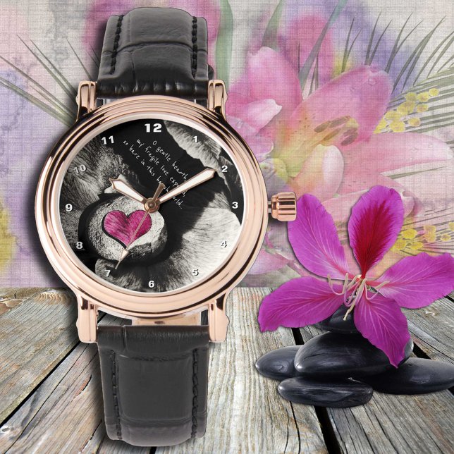 "Heart of Stone" Art watch, flower, love / fashion Watch (Creator Uploaded)