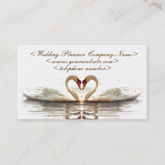 Heart of Swans Wedding Planner Business Card