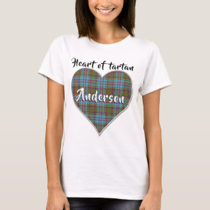 Heart of Tartan Clan Anderson Plaid T-Shirt