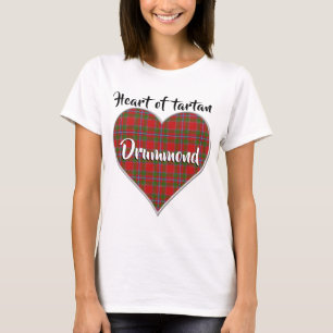 Heart of Tartan Clan Drummond Plaid T-Shirt