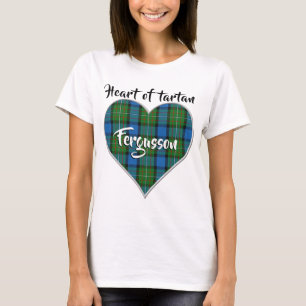 Heart of Tartan Clan Fergusson Ferguson Plaid T-Shirt