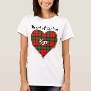Heart of Tartan Clan Kerr Plaid T-Shirt