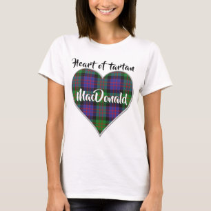 Heart of Tartan Clan MacDonald Donald Plaid T-Shirt