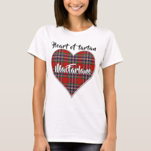 Heart of Tartan Clan MacFarlane Plaid T-Shirt