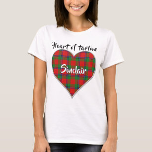 Heart of Tartan Clan Sinclair Plaid T-Shirt