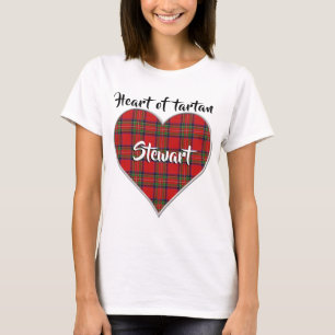 Heart of Tartan Clan Stewart Plaid T-Shirt
