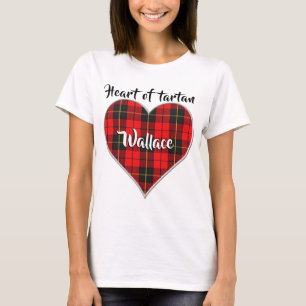 Heart of Tartan Clan Wallace Plaid T-Shirt