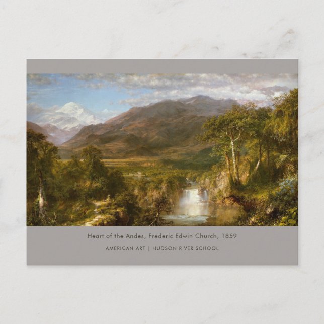 Heart of the Andes Frederic Edwin Church Painting Postcard (Front)