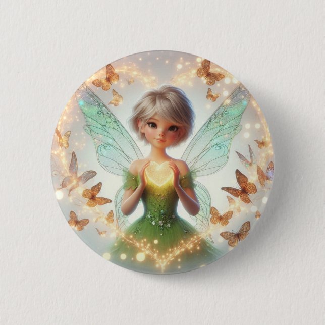 Heart of the Faelight 6 Cm Round Badge (Front)