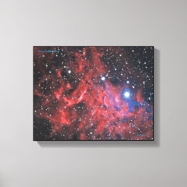 Heart of the Flaming Star Canvas Print (Front)