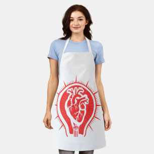 Heart of the Kitchen - Anatomical Heart Lightbulb  Apron