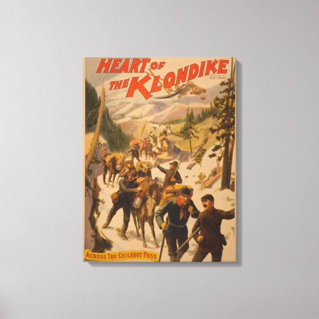 Heart of the Klondike - Across Chilkoot Pass Canvas Print (Front)