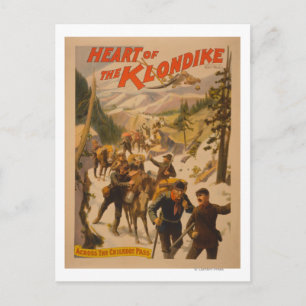 Heart of the Klondike - Across Chilkoot Pass Postcard