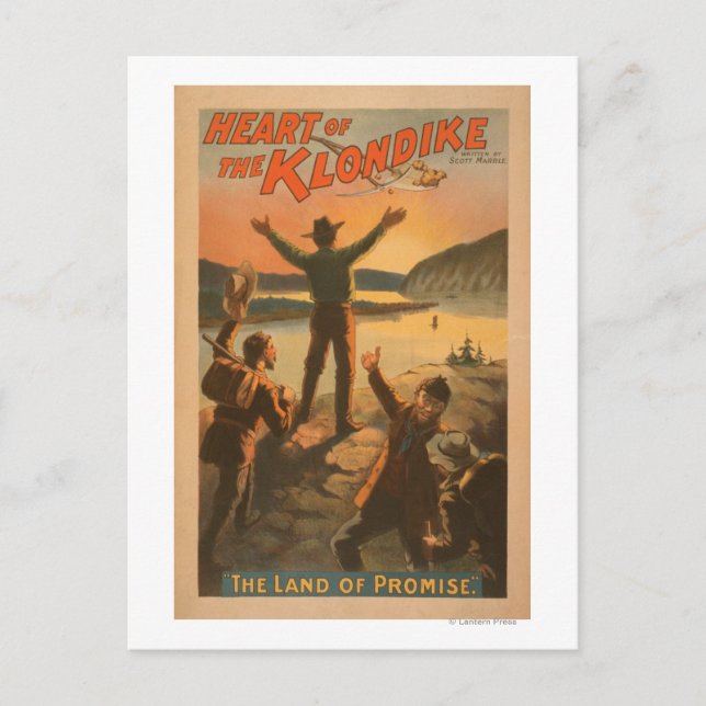 Heart of the Klondike "Land of Promise" Mining Postcard (Front)