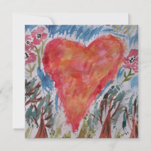 Heart of the Planet Flat Card
