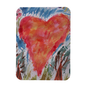 Heart of the Planet Flexible Photo Magnet