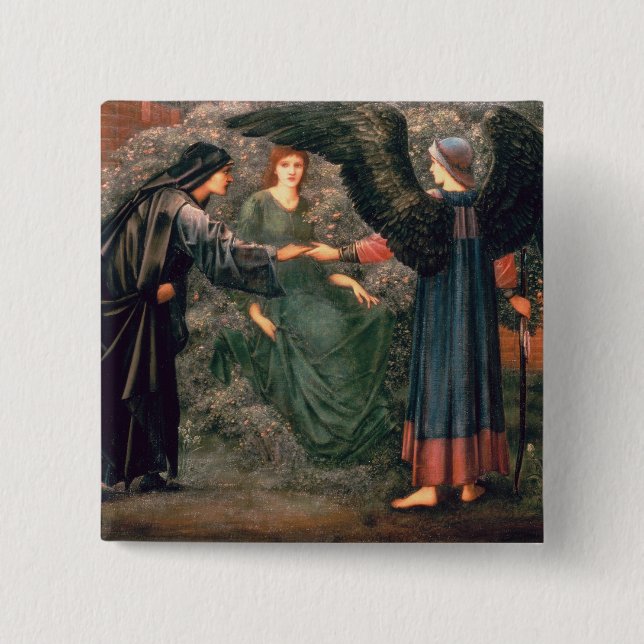 Heart of the Rose 15 Cm Square Badge (Front)