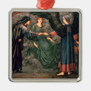 Heart of the Rose Metal Tree Decoration