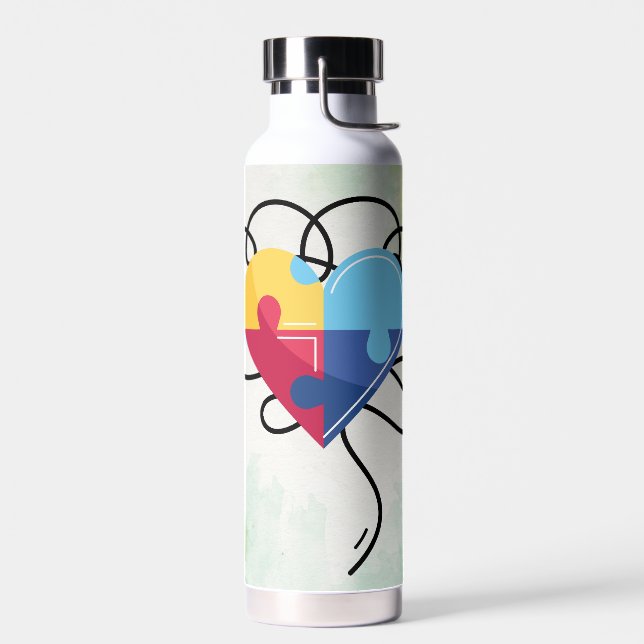 Heart of the Spectrum Water Bottle (Left)