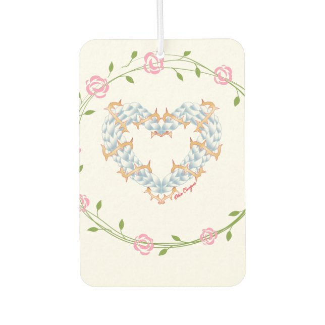 HEART OF THORNS, CAR AIR FRESHENER (Front)