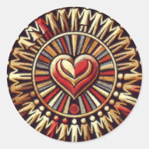 Heart of Unity: Weltfrieden - World Peace Sticker