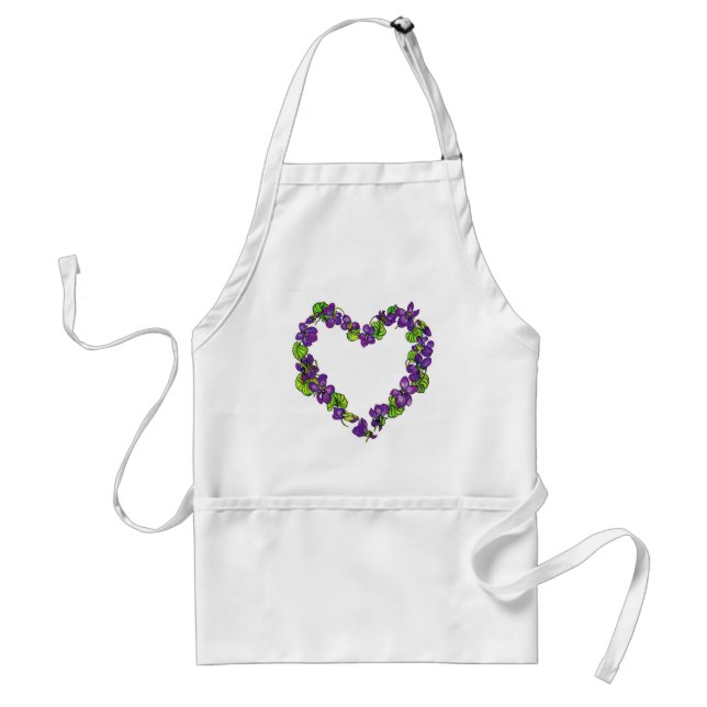 Heart of Violets Standard Apron (Front)