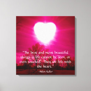 Heart on Fire Canvas Print