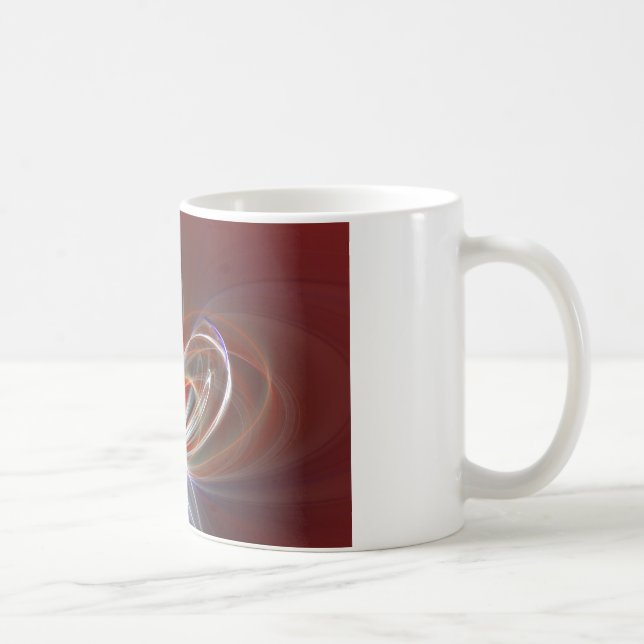 heart on fire coffee mug (Right)