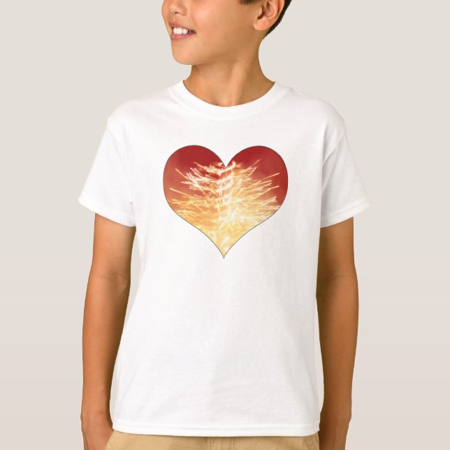 heart on fire T-Shirt (Front)