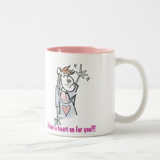Heart On For You! Two-Tone Coffee Mug