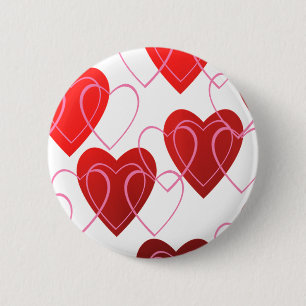 Heart on Hearts Valentine Button