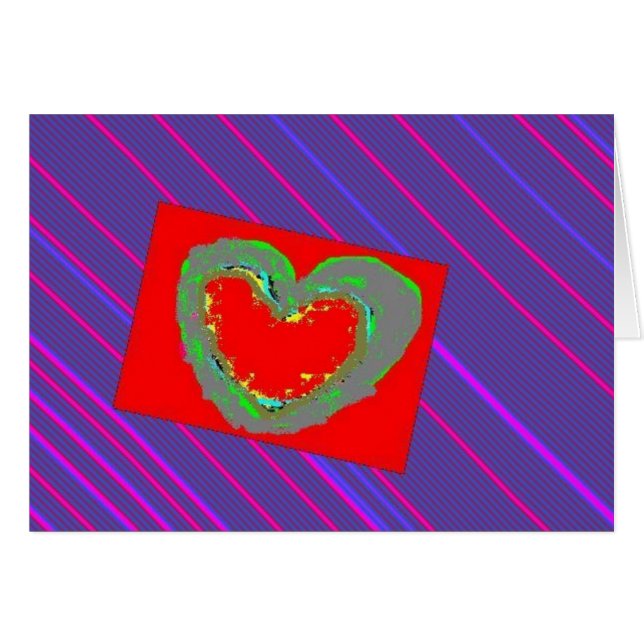 Heart on Pinstripe (Front Horizontal)