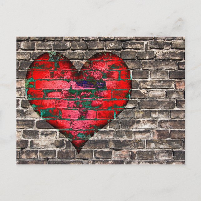 heart on the wall postcard (Front)